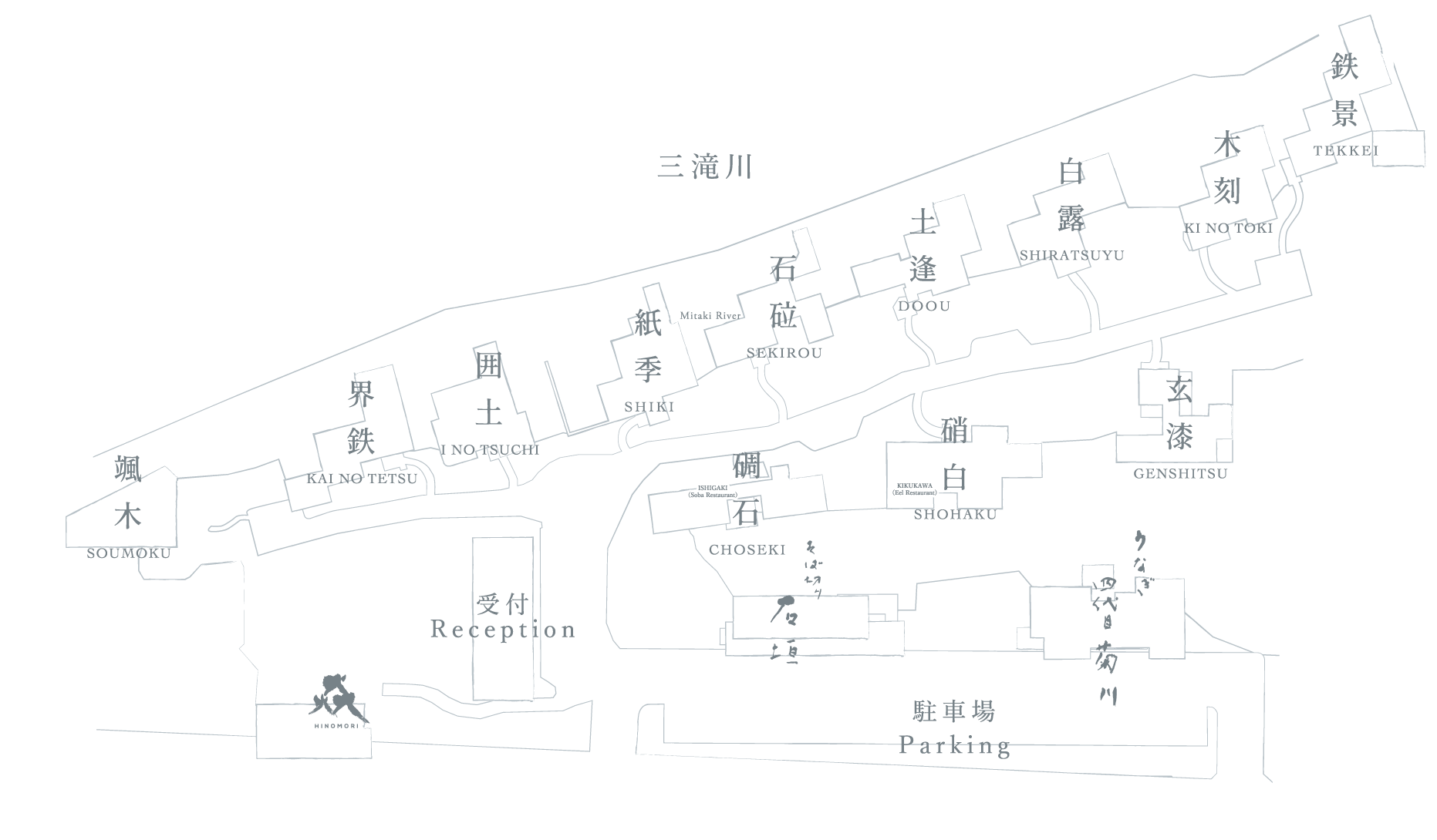 敷地内の地図