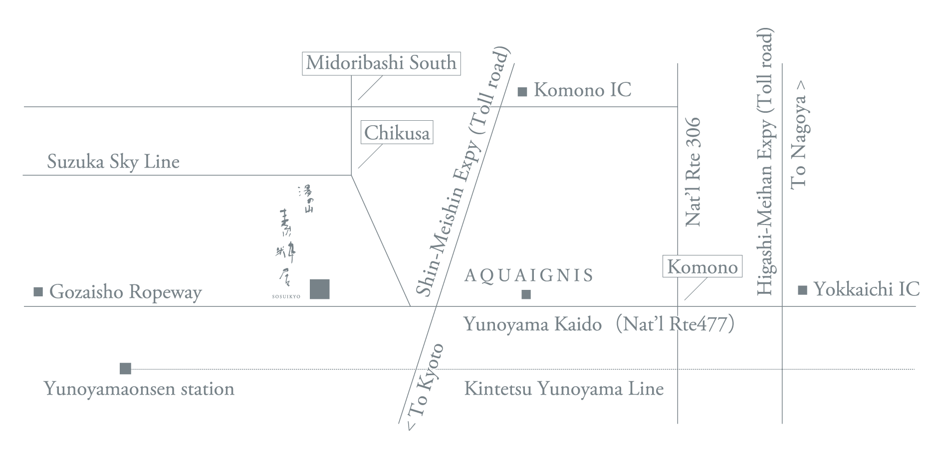 素粋居周辺地図