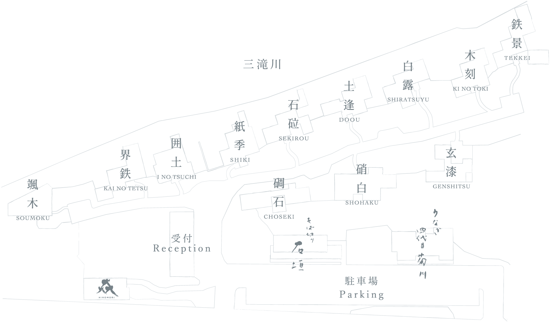 敷地内の地図